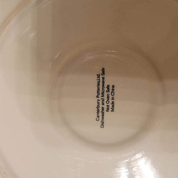 Canterbury Potteries snowman plate - Picture 3 of 3